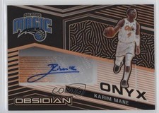 2020-21 Panini Obsidian Onyx Electric Etch Orange 29/50 Karim Mane Auto 00ma