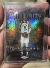 TYRESE HALIBURTON 2025-26 TOPPS CHROME BALL OF DUTY REFRACTOR 199/399 Pacers