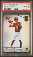 2024 Donruss Elite Jayden Daniels /999 RC PSA 10 *POP 21*