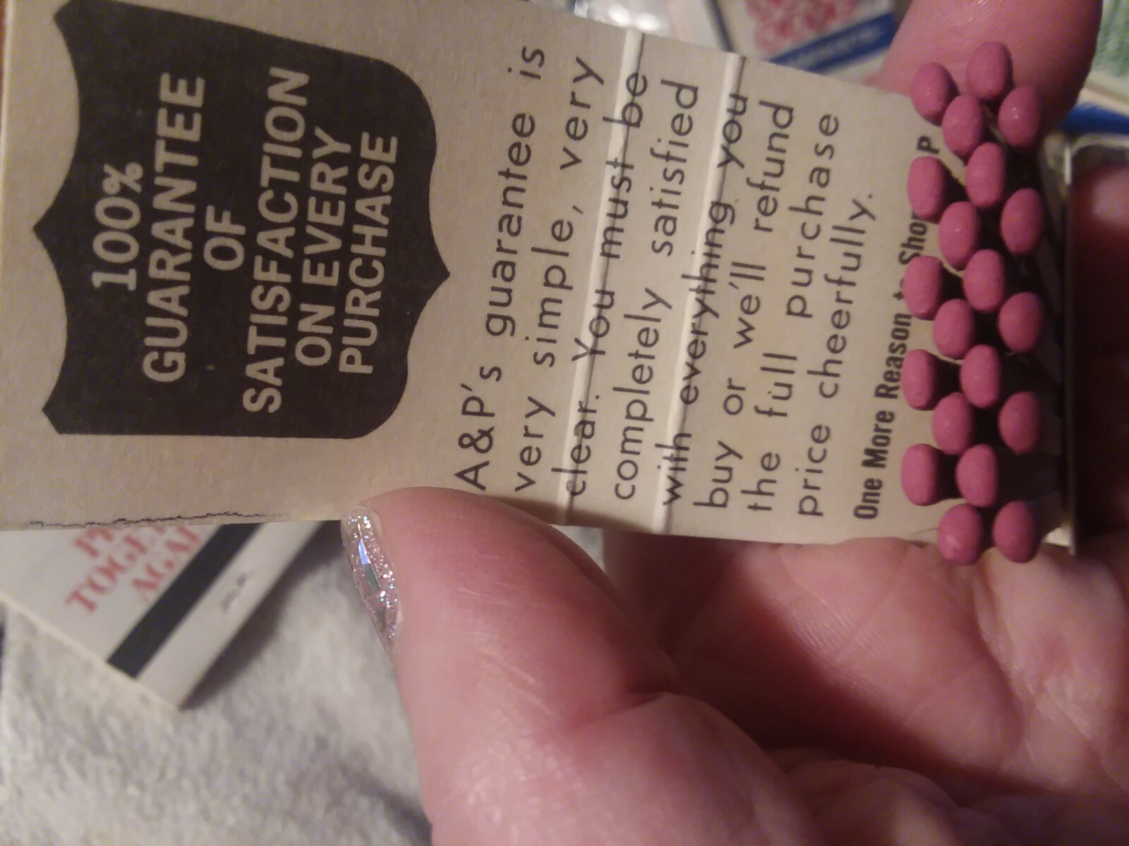 2 Vintage, Original A&P GROCERY STORE MARKET Matchbook Matches eBay