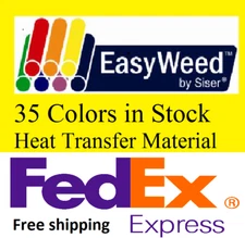 Siser EasyWeed Heat Transfer 15" X 10yd Choose From 35 COLORS Made in Italy HTV