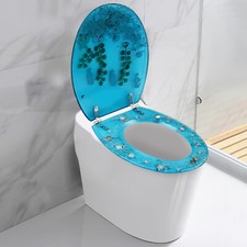 Transparent Elongated Toilet Seat, Slow Close Toilet Seats, Strong Hinges
