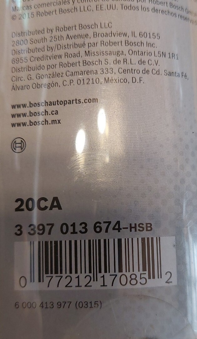 Bosch 20CA Clear Advantage Wiper Blade - 20 | eBay