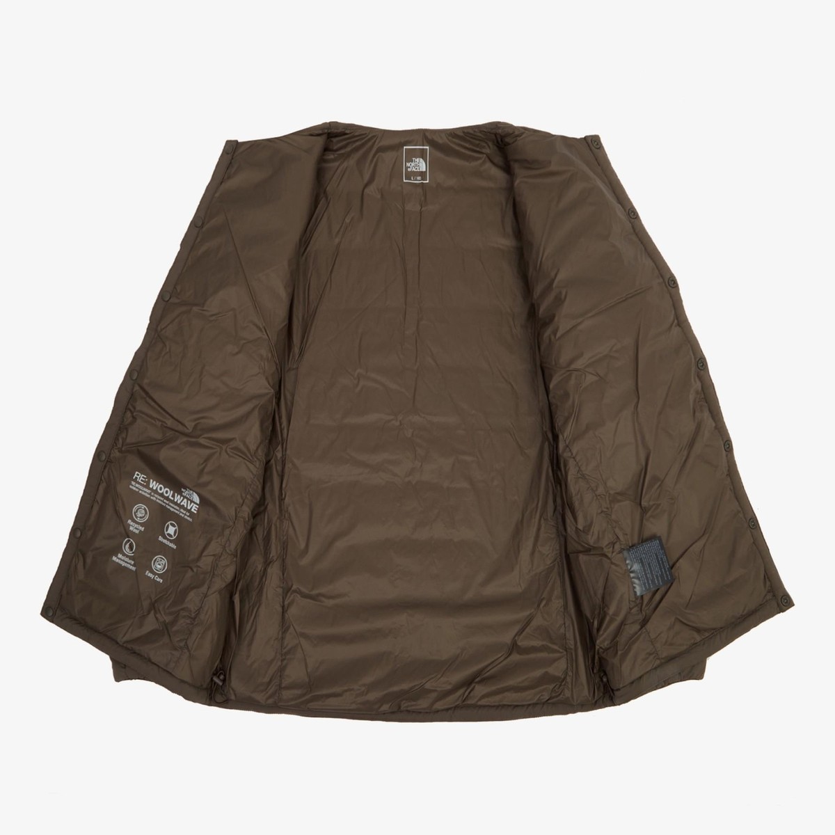 Genuine The North Face M'S LEWES RE:WOOLWAVE JACKET BROWN | eBay