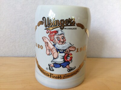 Vintage Usinger's Milwaukee America's Finest Sausage Mug 100 Years 1880-1980 USA
