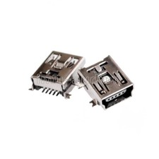 100PCS Mini USB SMD 5 Pin Female Mini B Socket Connector Plug NEW-