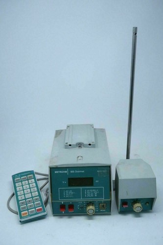 Metrohm 655 Dosimat KF Karl Fisher Titator with 756 Keyboard + E649 Stirrer