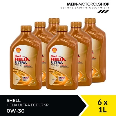 Shell Helix Ultra ECT C3 SP 0W-30 MERCEDES MB 229 BMW LL 6x1 litri = 6 litri