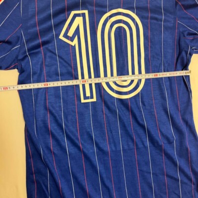 Platini 10 France 1983 HOME Football Maillot Ventex Trefoil Shirt