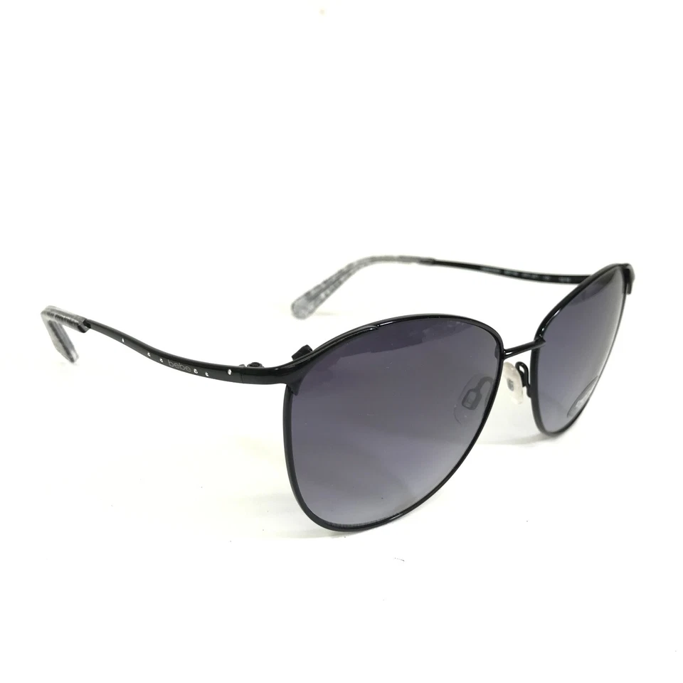 Bebe 太阳镜 BB7146 001 JET OBSESSED 黑色水晶镜框紫色镜片 — 第 3/4 张图片
