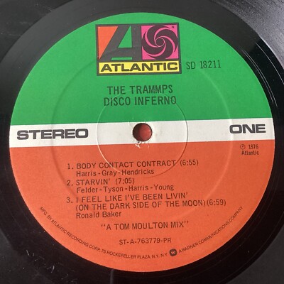 The Trammps, Disco Inferno, Atlantic Records SD 18211, 1976, Disco