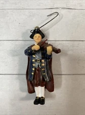 Colonial Williamsburg Ornament Lang And Wise Fiddle Player Resin