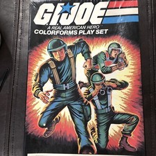 1982 GI Joe Colorforms Play Set From The TV Series Cartoon Toy Playset