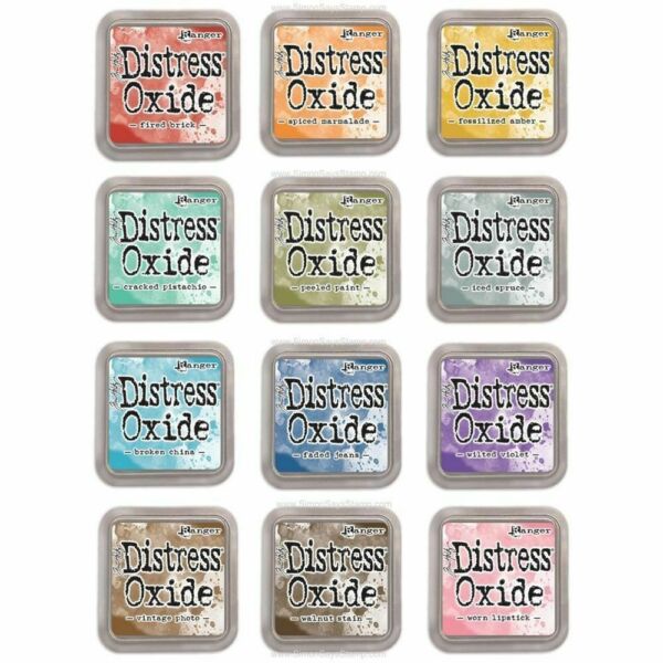 Tim Holtz Mini Distress Ink Pads Colour Chart