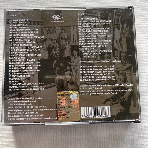 Sodom and Gomorra Miklos ROZSA Motion Picture Soundtrack 2 CDs - Picture 5 of 10