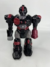 Hap-P-Kid Toy Robot Action Figure Black/red Collectible Sound Walking Works