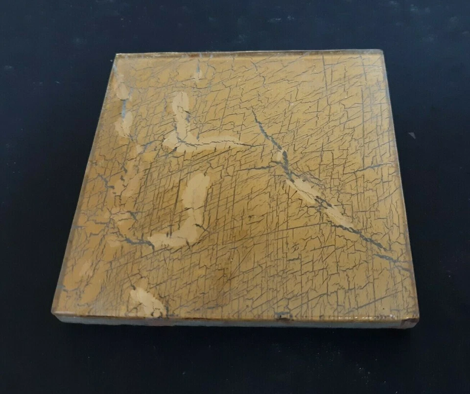 4x4瓷砖意大利金属玻璃裂纹改造口音撒哈拉金色分层 — 第 3/4 张图片