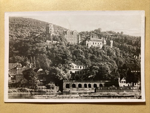 Heidelberg - Das Schloß von der Hirschgasse • Edm. von König • 1939 gelaufen