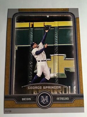 2019 Topps Museum Collection Jumbo 5x7 George Springer Astros 40 03/10