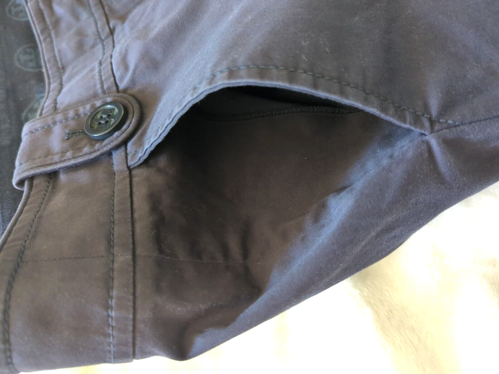 Tory Burch pantalone donna nero taglia 6 bottoni RN#111395