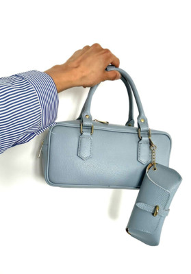 Tasche Handtasche small Handtasche Schulter und Schulter ECHT LEDER himmlisch