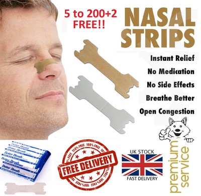 5 - 200 BETTER BREATH NASENSTREIFEN HILFE STOPPEN ANTI SCHNARCHEN LEICHT FREIES ATMEN