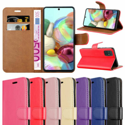 Für Samsung Galaxy A51 A71 A70 A50 A40 Handyhülle Leder Wallet Flip Cover