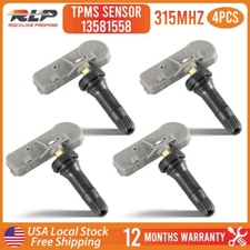 4x Programmed 315MHz TPMS Tire Pressure Sensor 13581558 for Chevy GMC Cadillac