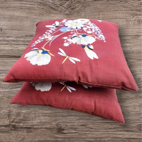 Hampton Bay Floral Throw Pillows Set of 2 Decorative Accent Pillows - Picture 7 of 8