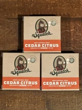 Lot of 3 Dr. Squatch Cedar Citrus Soap - 5oz Bar - Zero grit 3 Pack
