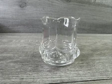 Vintage Unbranded EAPG Clear Glass Teardrop Toothpick Holder
