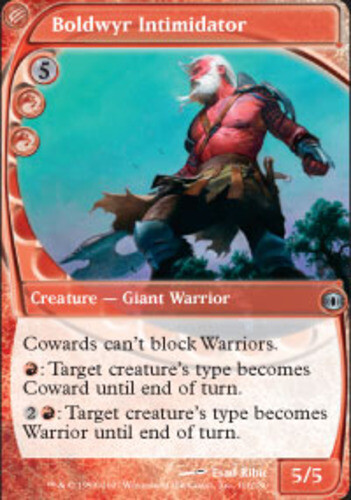 Heavy Play, German MTG Regular Boldwyr Intimidator Future Sight Magic the Gather - Picture 1 of 1