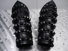 AMON AMARTH..   LEATHER STRAPPED VIKING GAUNTLET..   (MDLG0049)