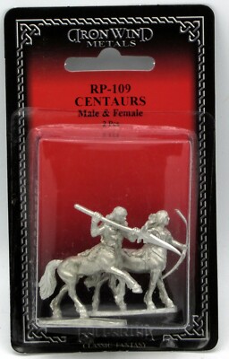 Ral Partha RP-109 Centaurs Male & Female (Fantasy Armies) Adventurers Warriors
