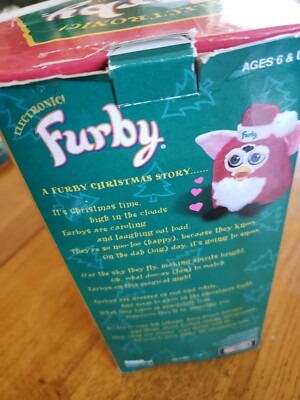 Vintage Furby Red White Special Limited Edition Christmas Santa