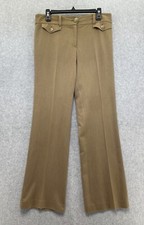 Ann Taylor Women's Brown Modern Trouser Pants Size 6 Bootcut Faux Pocket