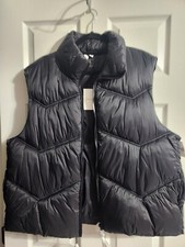 Grace + Karma Black Puffer Vest Sleeveless Jacket Size Women’s Xl