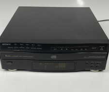 Sony CDP-C322M 5 Disc Carousel CD Player w/Remote Black Tested Clean