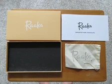 Empty Raaka Chocolate Bar Library Gift Box, Storage Pouch, Booklet for Crafts