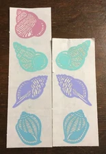 Mrs. Grossman's 'Paper Whispers' Sea Shell Stickers (7) NEW
