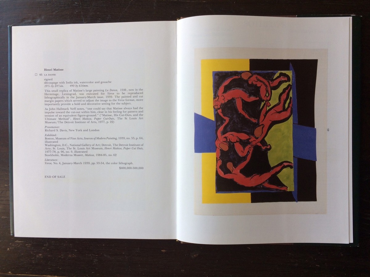Henri Matisse La Dance Original Verve Lithograph 1939 French