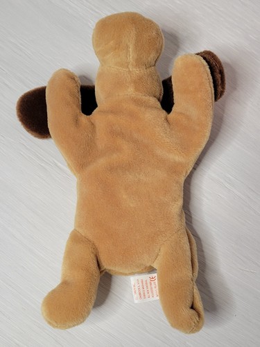 RARE RETIRED 1993 TY BEANIE BABY "BONES" THE DOG WITH PVC PELLETS/TAG ERRORS!! - Picture 3 of 12