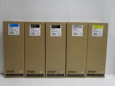 LOT OF 5 GENUINE EPSON INKS 700ml Stylus Pro 7890 NEW SEE PHOTOS SHIPS FREE 