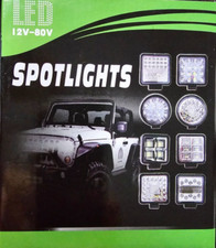 Led 12 V To 80 V Spotlights For Your Jeep Or Other Off-road Vehicles Two Pieces Led 12 V To 80 V Spotlights For Your Jeep Or Other Off-road Vehicles Two Pieces