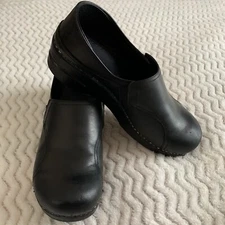 Dansko Womens Black Comfort Slip On Shoes Size 41