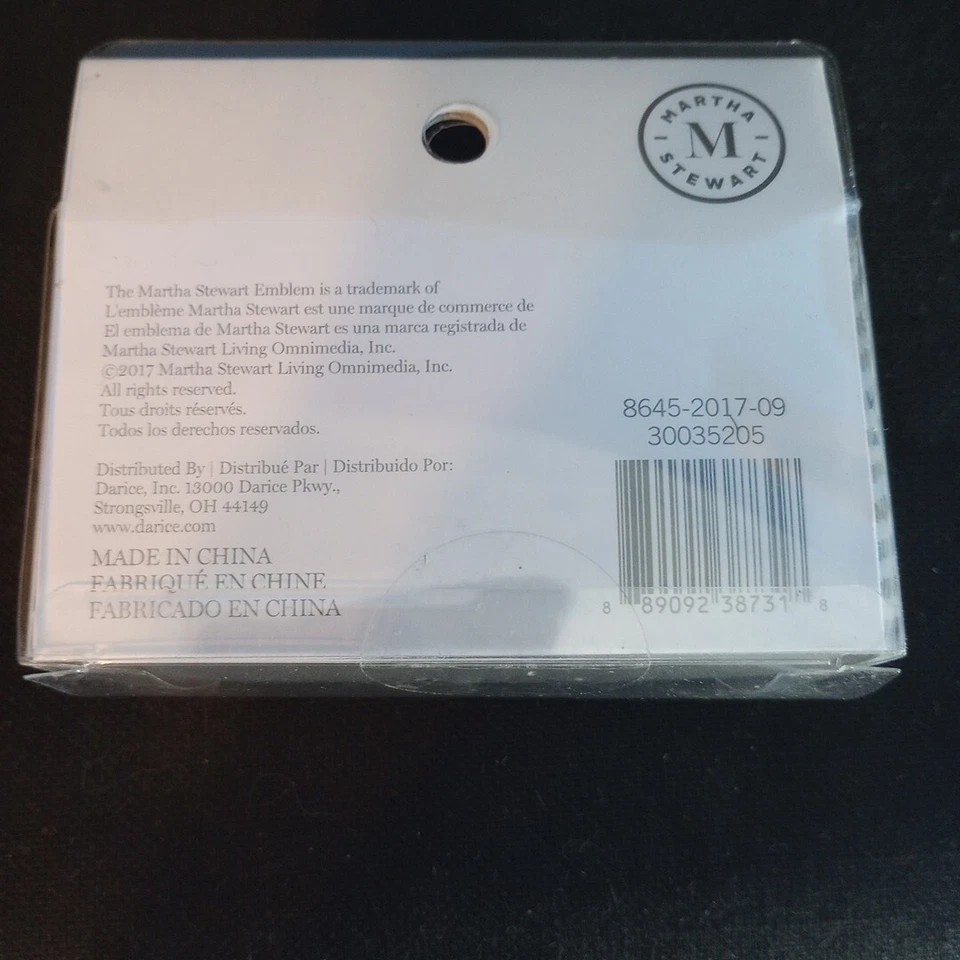 Nuevas tarjetas postales Martha Stewart 2017 20 piezas rayas blancas y negras con borde dorado  Foto 4 de 4