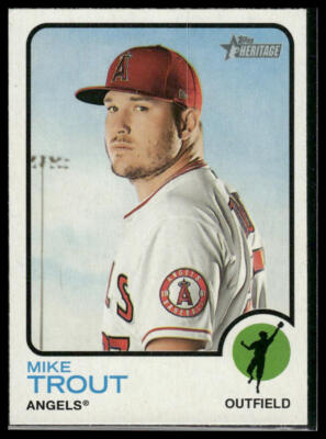 2022 Topps Heritage #100e Mike Trout- Los Angeles Angels