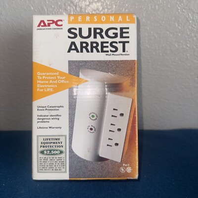 APC Surge Arrest NET3 Wall Mount Version - Protect Your Electronics- New In Box