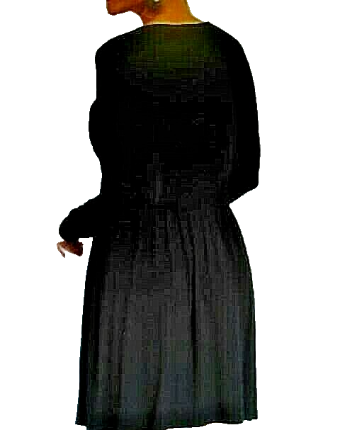 Maurices~New With Tags~Black Solid Lace-up Smocked Dress~Size Small | eBay
