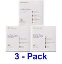 3-Packs Nu Skin NuSkin Pharmanex Lifepak Nano 60 packets NEW STOCK 01/2027
